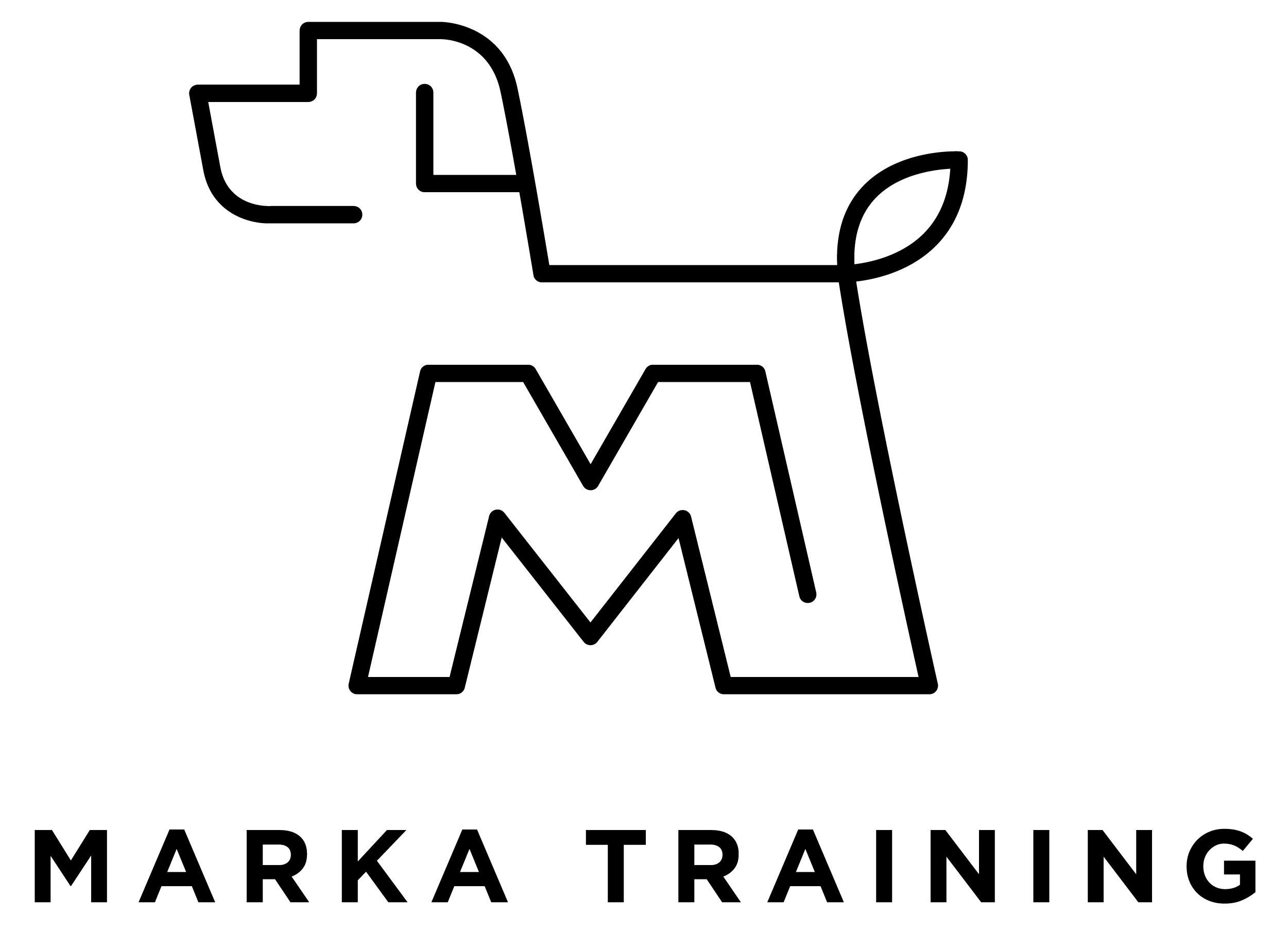 Marka dog training logo